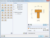 Eingabe eines zusammengesetzten T-Querschnittes