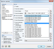 Selektionskriterien zur grafischen Auswahl