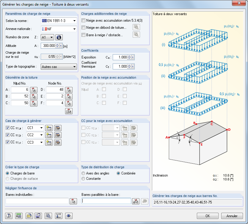 Schneelastgenerierung nach EN 1991-1-3