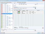Einwirkungen in den generierten Einwirkungskombinationen