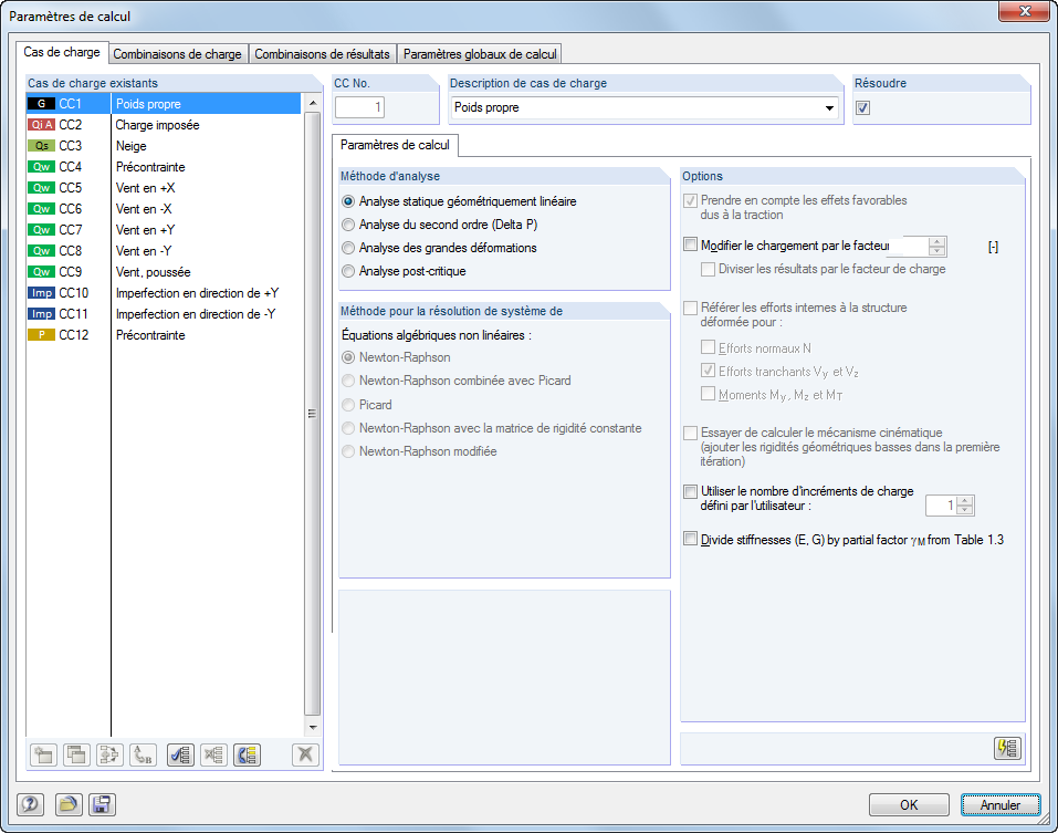 Wahl der Berechnungstheorie