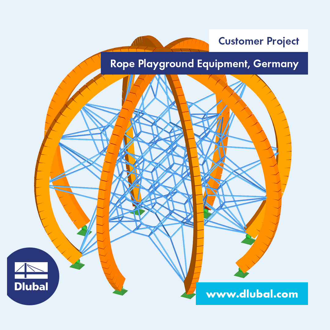 Fabrication d'équipements avec filets à grimper pour aires de jeux