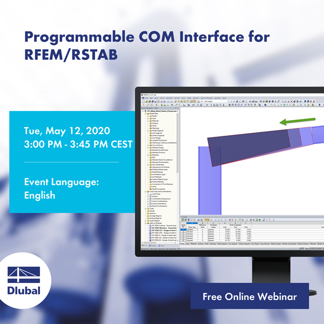 Interface COM programmable pour RFEM/RSTAB