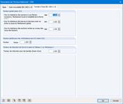 Paramètres de l’Annexe Nationale