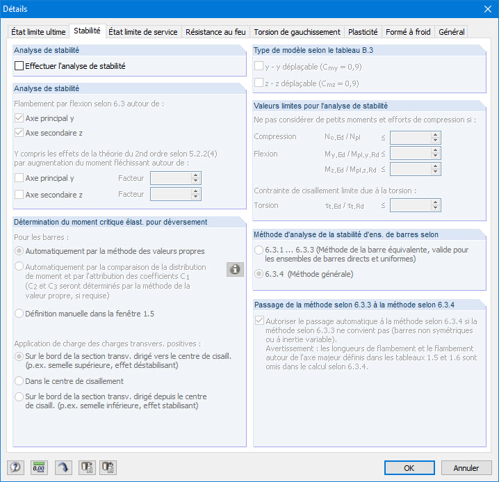 Details, Register Stabilität