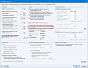 Paramètres de calcul de la boîte de dialogue