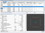 Dimensions pour le poinçonnement dans le poteau avec chapiteau et dans la dalle
