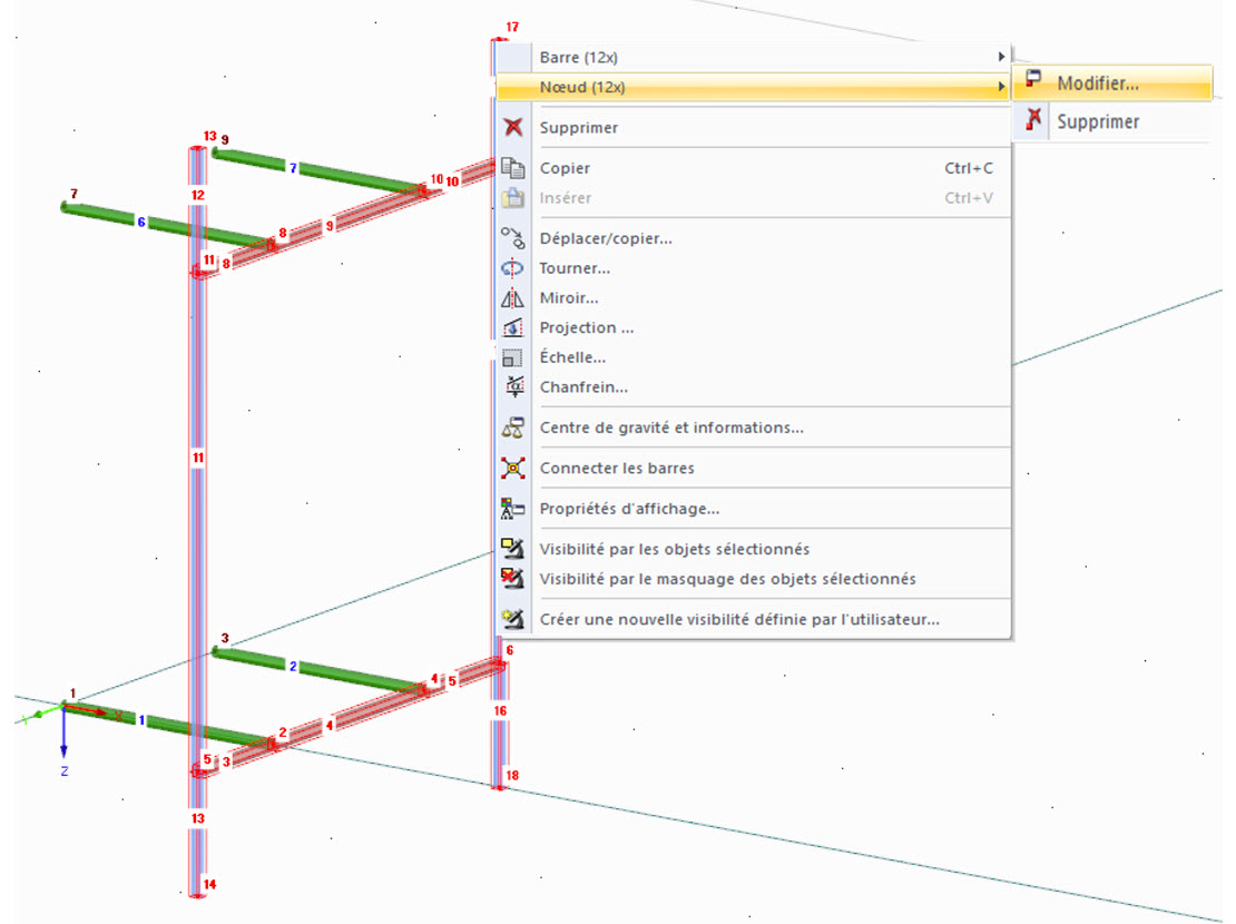 Sélection de tous les nœuds d’un plan