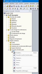 Navigateur de projet - Données, Couches d'arrière-plan