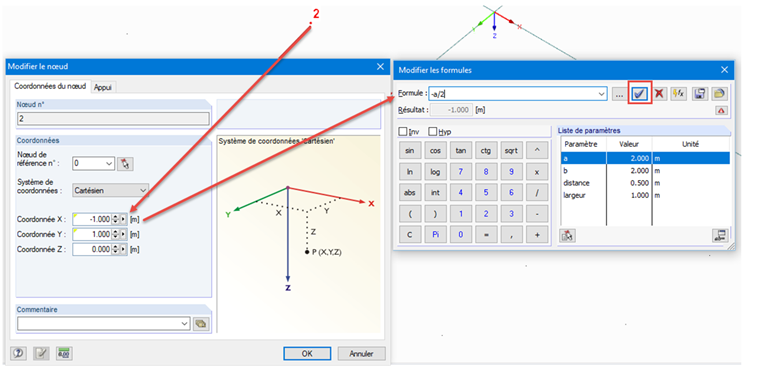 Paramètres supplémentaires des nœuds 1 à 4