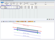 Diagramme RFEM de traction et de compression d’armatures