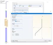 Modèle avec le type de barre Ressort