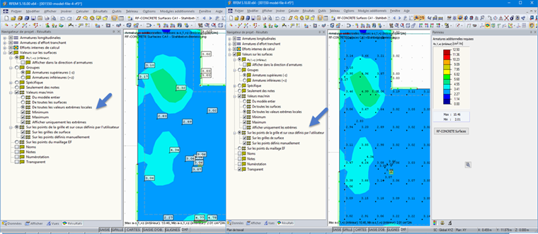Sortie des valeurs numériques