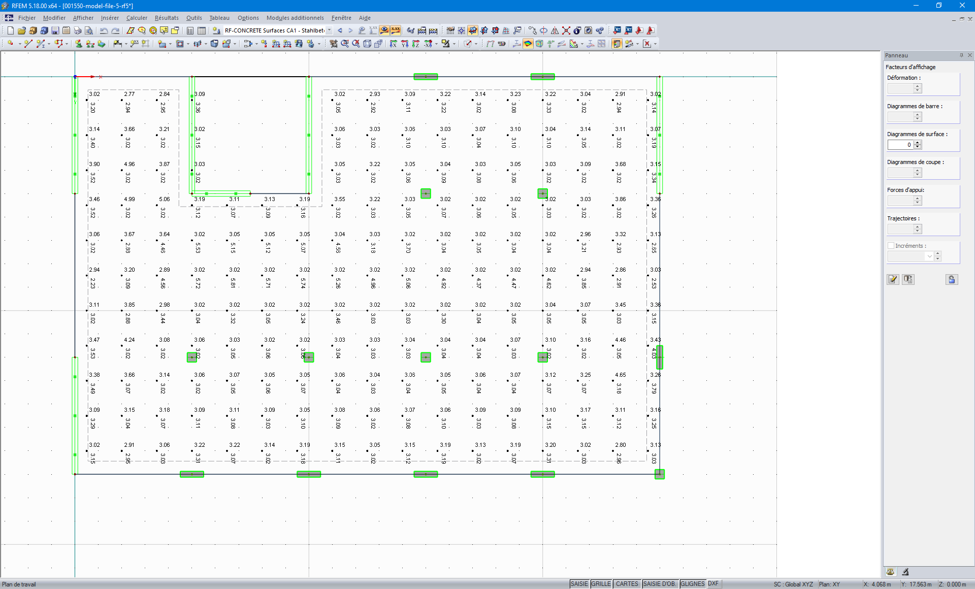 Valeurs numériques dans les groupes