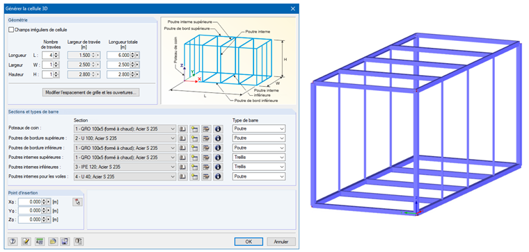 Générer une cellule 3D
