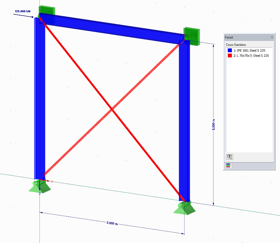 Structure avec chargement