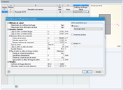 Fenêtre « 1.3 Sections » avec les paramètres pour le fluage et le retrait