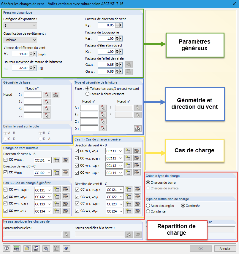 Dialog 'Windlasten nach ASCE/SEI 7-16 generieren'
