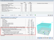 Valeur de calcul de la force verticale efficace avec soulèvement