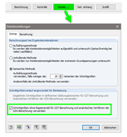RF-CONCRETE Surfaces Berücksichtigung der Integrationsbreite für Flächenbemessung