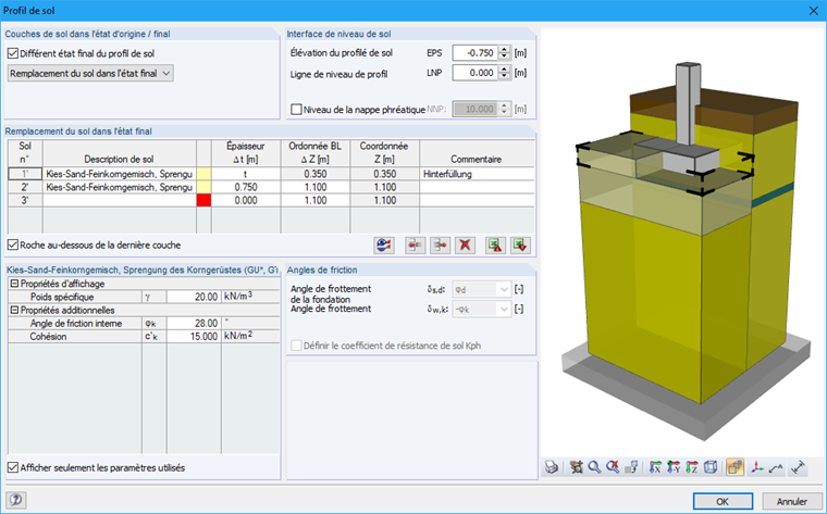 Bodenprofil im Endzustand
