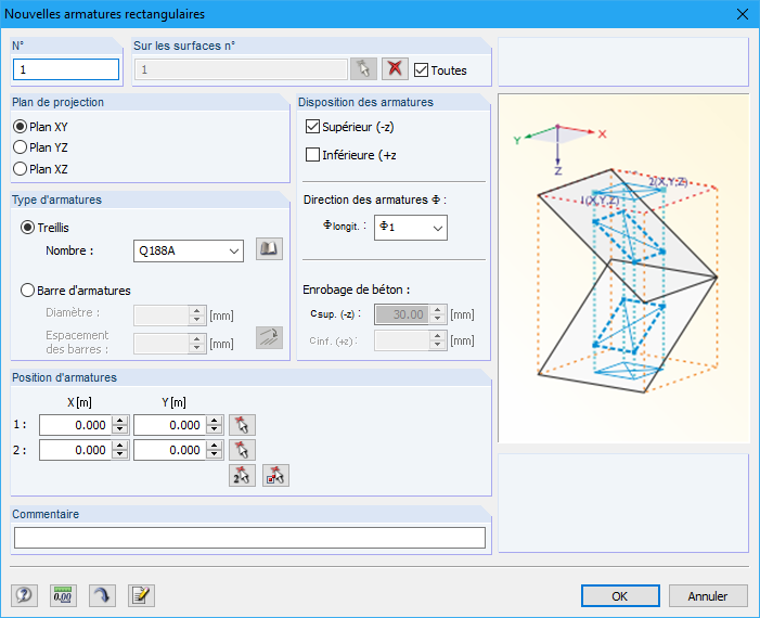 Dialog "Neue Rechteckbewehrung"
