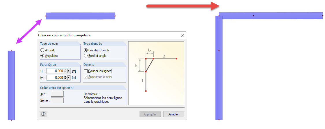 Ecke abrunden oder abwinkeln