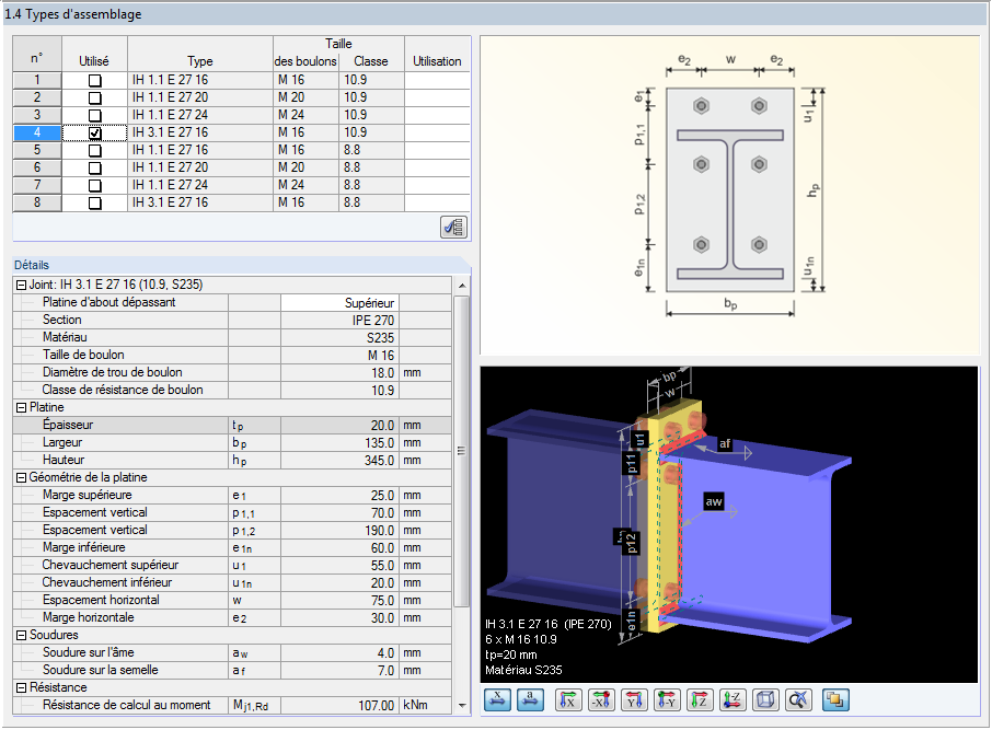 Biegesteife Träger-Stützen-Anschlüsse