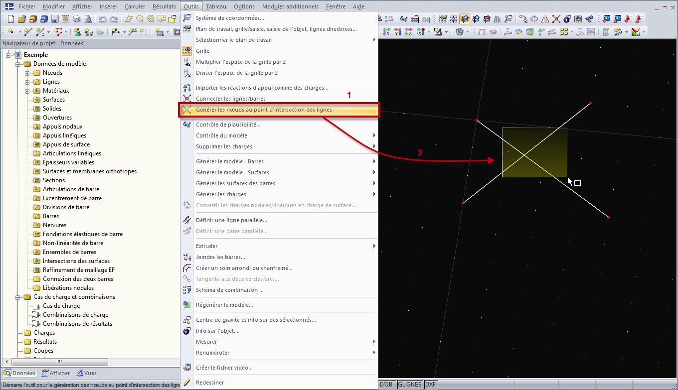 Sélectionner la fonctionnalité