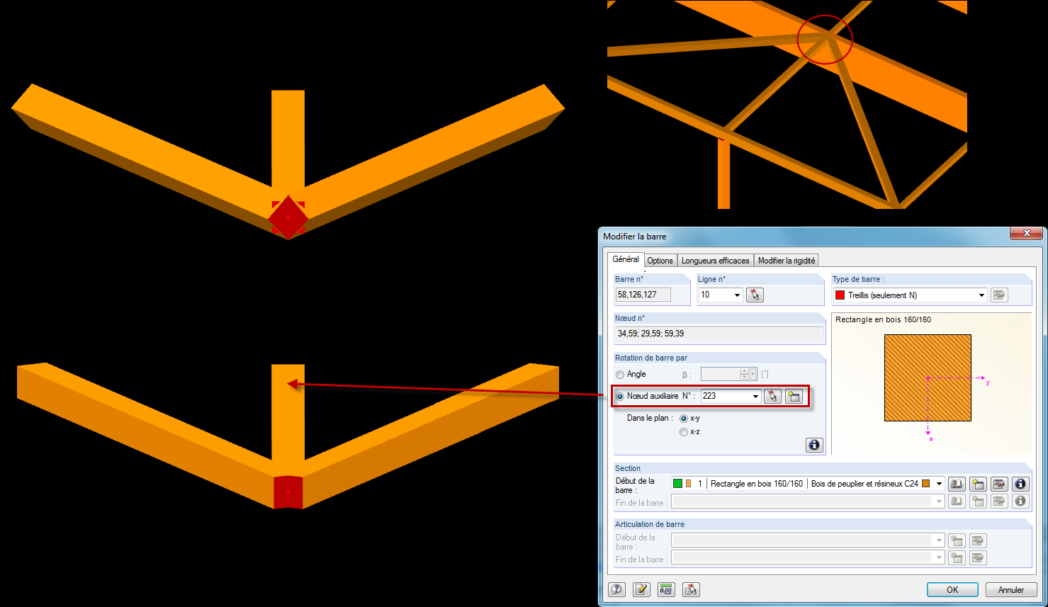 Barres non-alignées
