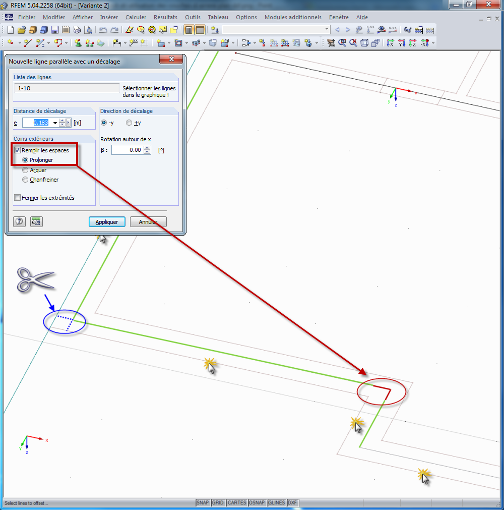 Import und Verwendung einer DXF-Hintergrundfolie