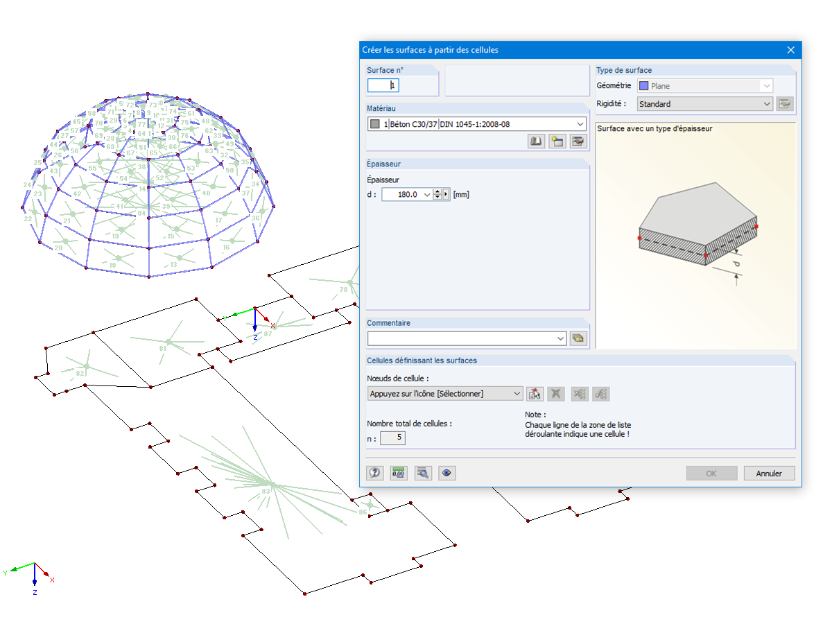 Créer les surfaces à partir des cellules
