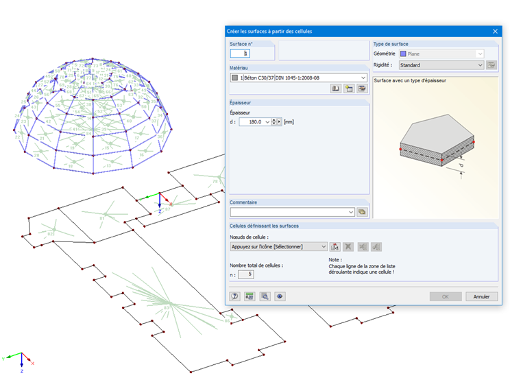 Créer les surfaces à partir des cellules