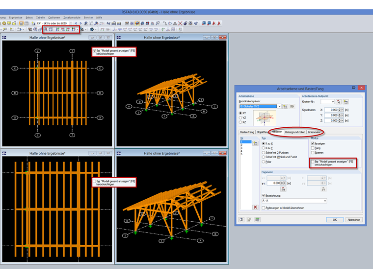 Afficher sans considérer les objets auxiliaires