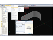 Extrude la ligne dans la surface