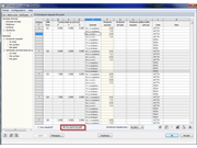 Tableaux de résultats de RF-CONCRETE Surfaces
