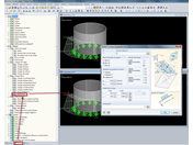 Affichage de l'intersection des charges surfaciques libres