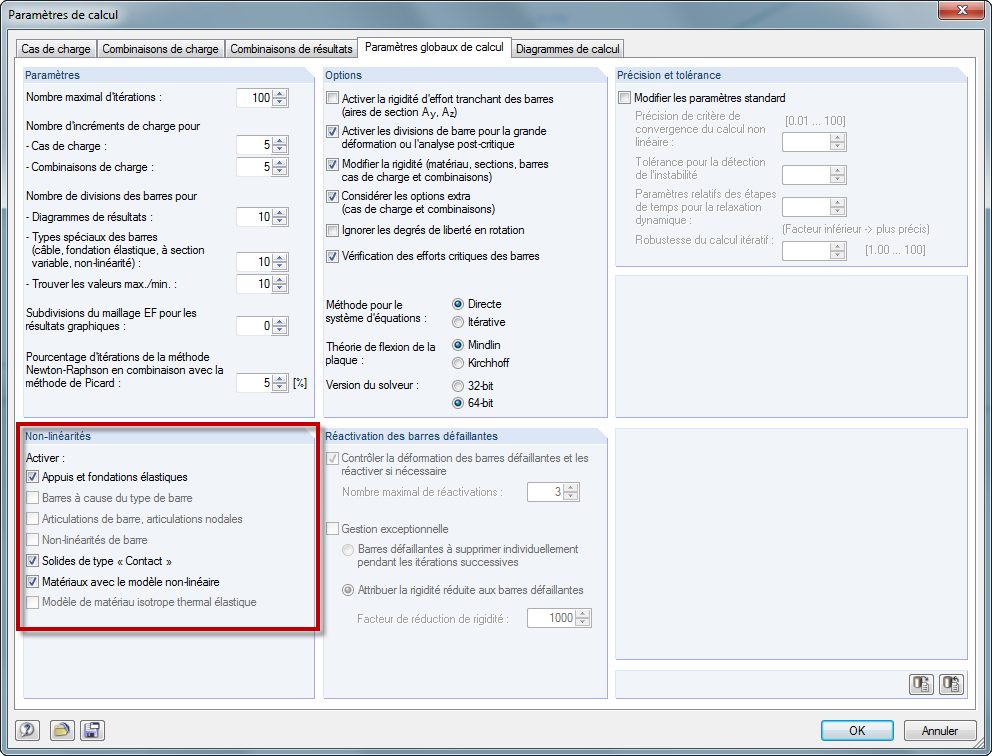 Deaktivierung von nichtlinearen Effekten
