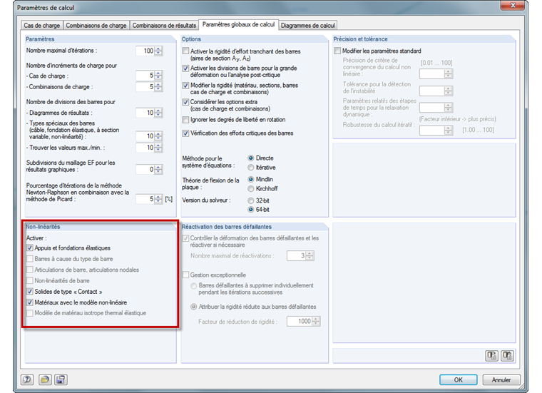 Deaktivierung von nichtlinearen Effekten