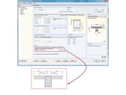 Distribution limitée de la largeur de l'armature de traction dans la dalle de compression des profilés en T