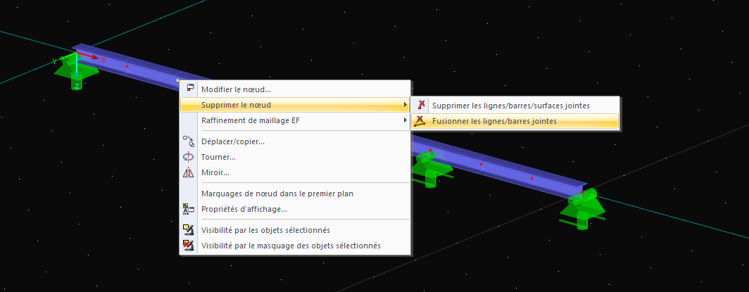 Suppression des nœuds et des lignes fusionnant