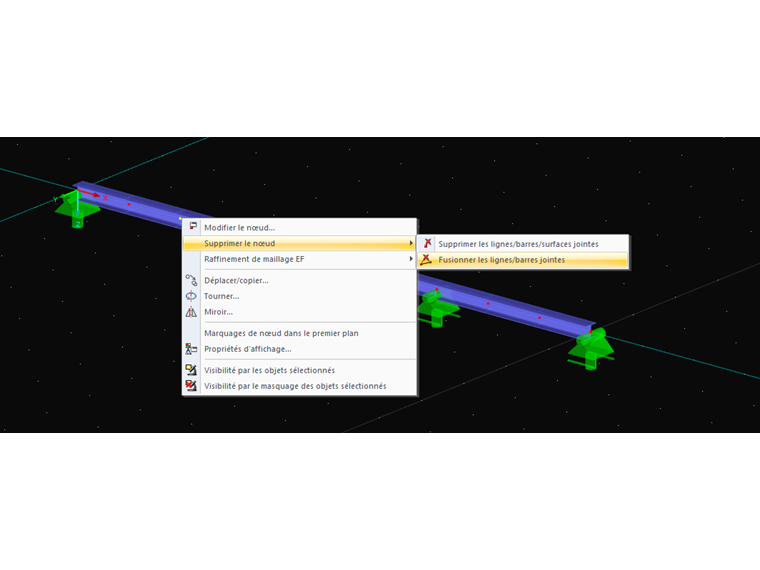 Suppression des nœuds et des lignes fusionnant