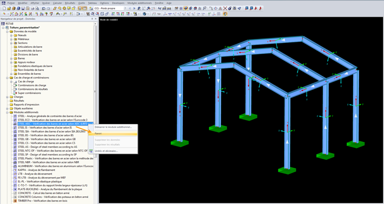 Spécification d’un module additionnel comme favori