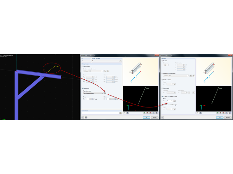 Charges nodales sur les composants
