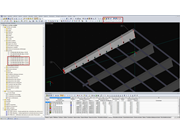 Détermination de la hauteur variable de la section d'une barre à inertie variable à l'aide de l'option « Connecter les lignes ou les barres »