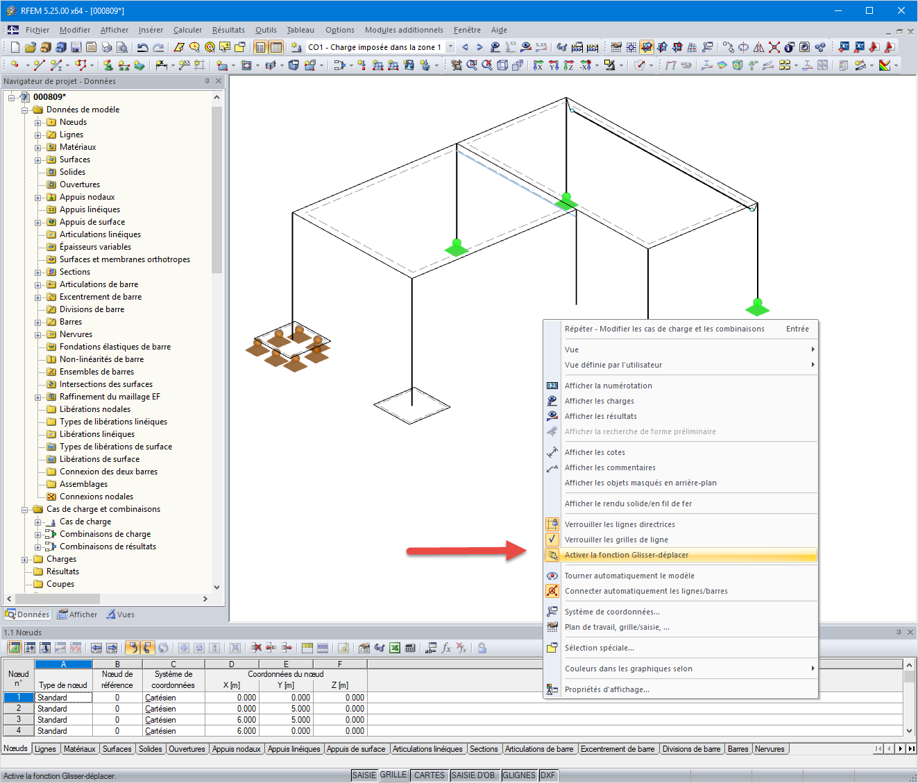 Activation de la fonction « Glisser-déplacer »