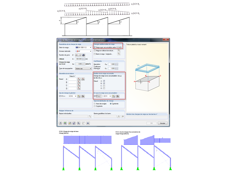 Charge de neige sans accumulation de neige
