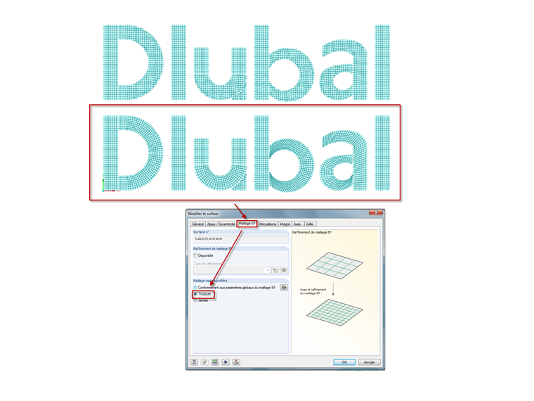 Maillage mappé préféré