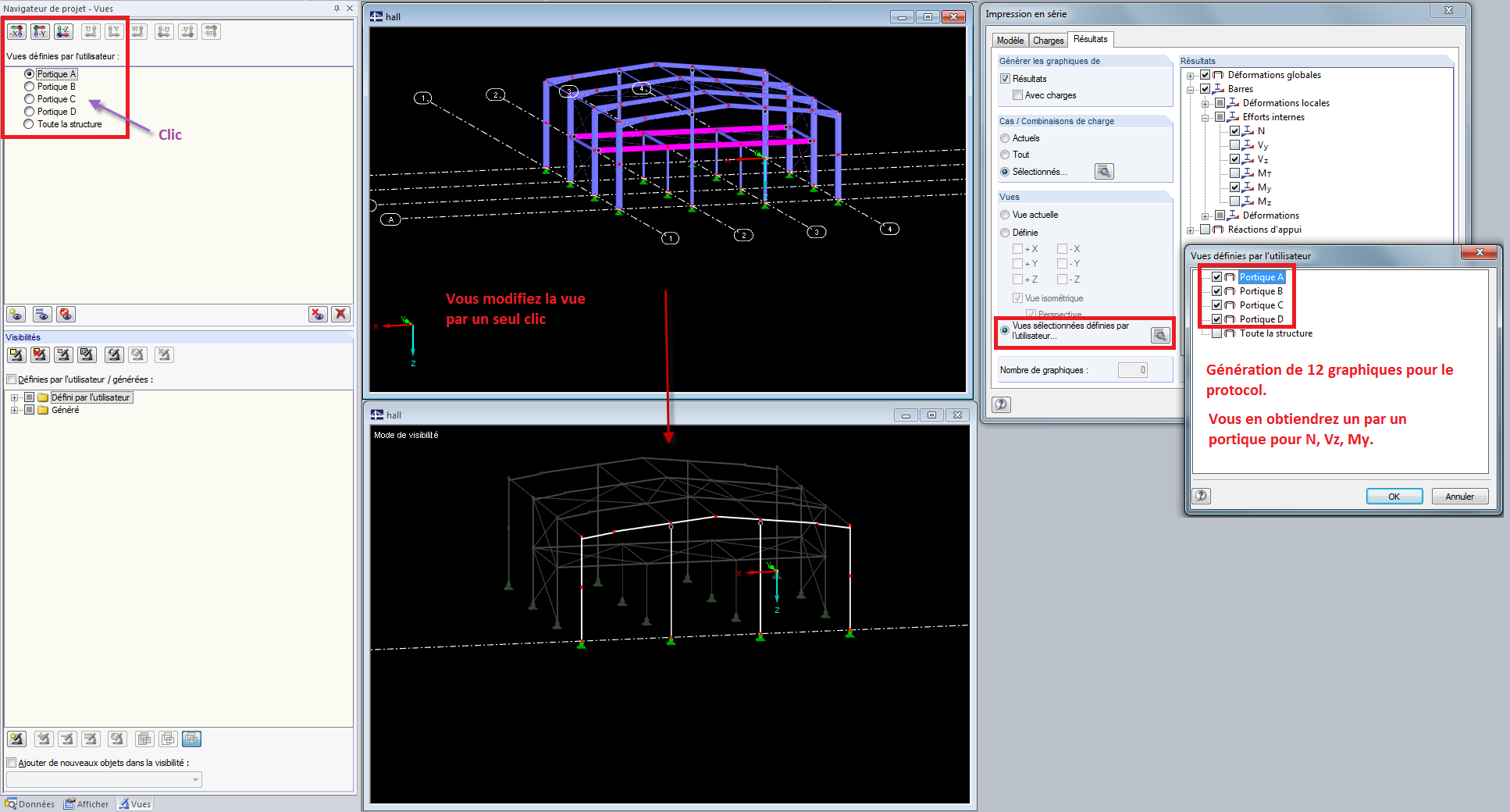 Basculer entre les vues