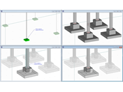 Affichage des dimensions des fondations